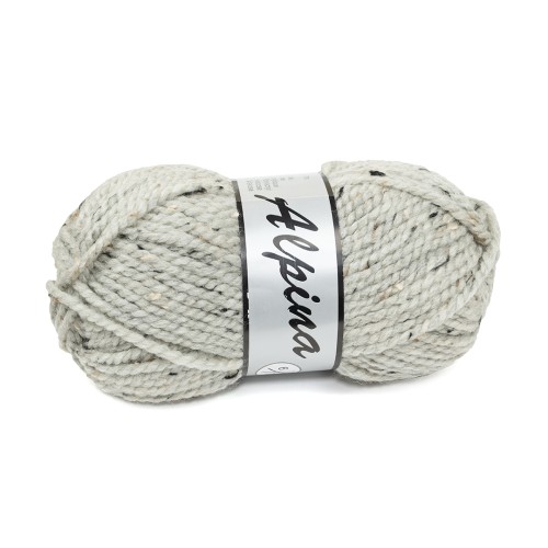włóczka 50% wełna akryl Alpina jasna tweed 420