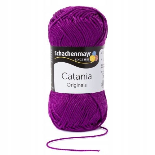 włóczka 100% bawełna Catania ciemny fiolet 282