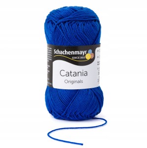50g włóczka 100% bawełna Catania chabrowa 201