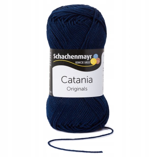 włóczka 100% bawełna Catania granatowa 124
