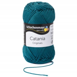 50g włóczka 100% bawełna Catania petrol 391