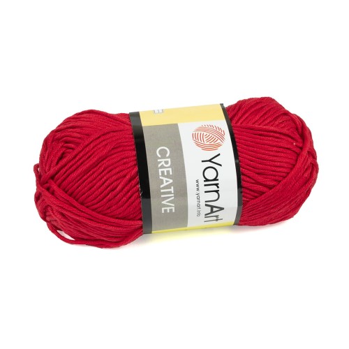 włóczka 100% bawełna YarnArt Creative czerwony 23