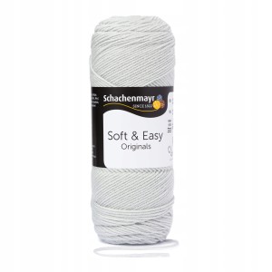 100g akryl antypilling Soft&Easy 90 popiel