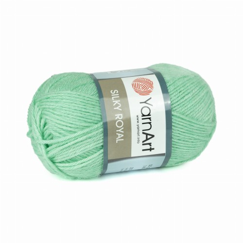wiskoza wełna merino Silky Royal jasnozielony 440