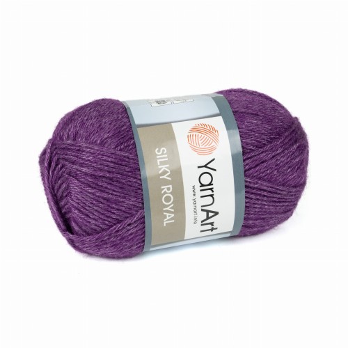 wiskoza wełna merino Silky Royal fiolet 434