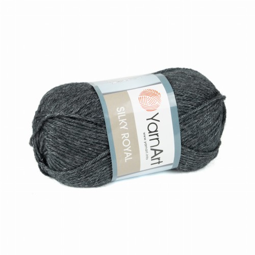 wiskoza wełna merino Silky Royal grafit 435
