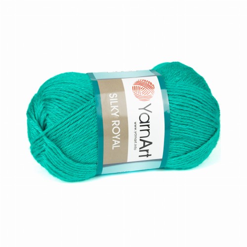 wiskoza wełna merino Silky Royal morski 439