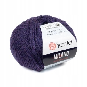 50g wełna alpaka akryl YarnArt Milano ciemny fiolet 872