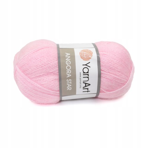włóczka YarnArt Angora Star różowa 217