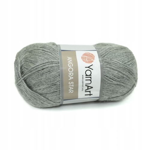 włóczka YarnArt Angora Star szara 3071