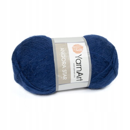 włóczka YarnArt Angora Star granatowa 583