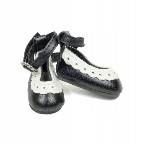 para buty baleriny z klamrą 4,5cm czarne