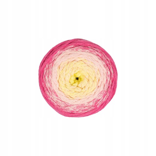 sznurek makrama Macrame Cake jasnożółty róż 15