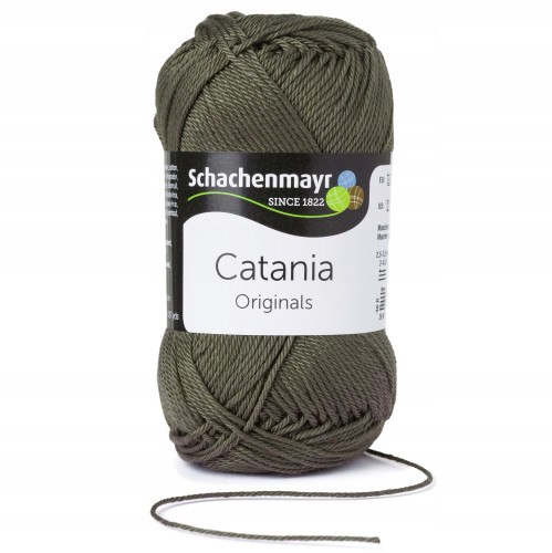 włóczka 100% bawełna Catania ciemny khaki 387
