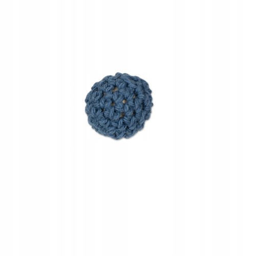 koralik drewniany szydełkowy 16mm denim
