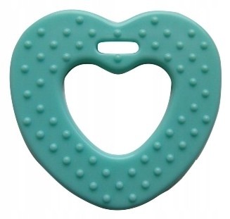 gryzak serduszko jasnoniebieskie