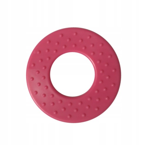 okrągły gryzak do kostek sensorycznych ciemny róż