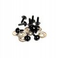 bezpieczne oczka 7,5mm czarne