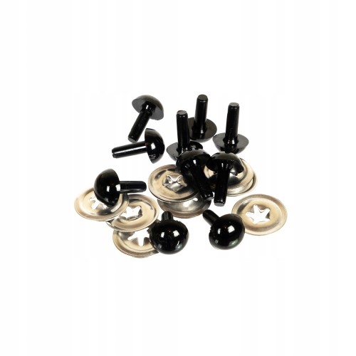 bezpieczne oczka 7,5mm czarne