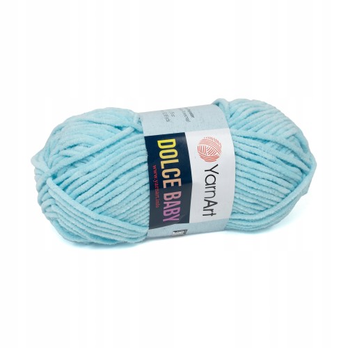 włóczka pluszowa Dolce Baby błękitna 749