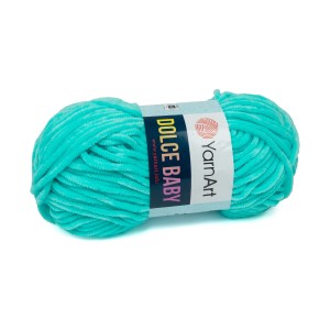 50g włóczka poliester Dolce Baby turkus 746