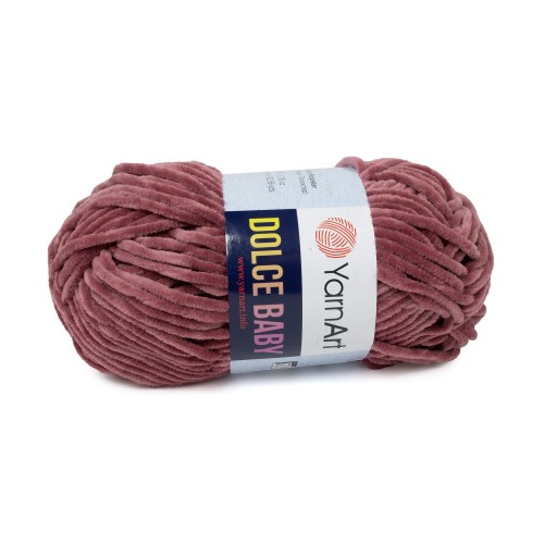 włóczka pluszowa Dolce Baby brudny róż 751