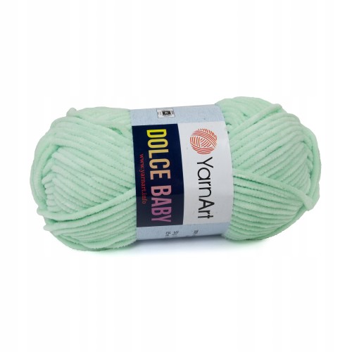 włóczka pluszowa Dolce Baby miętowa 753