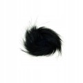 pompon do czapki 8cm futerko czarny