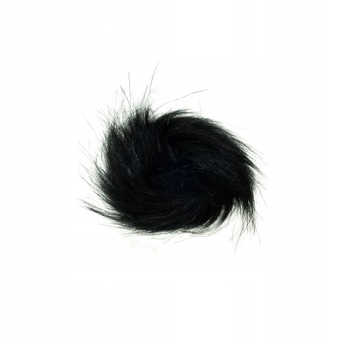 pompon do czapki 8cm futerko czarny