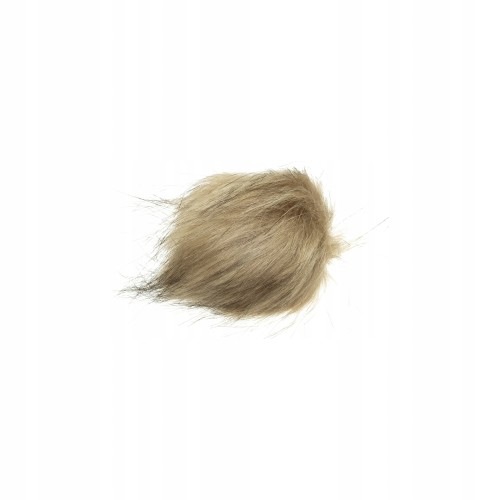 pompon do czapki 8cm futerko beżowy