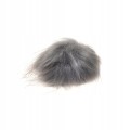 pompon do czapki 8cm futerko szary