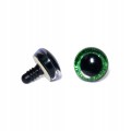 oczy do maskotek brokatowe 20mm zielone