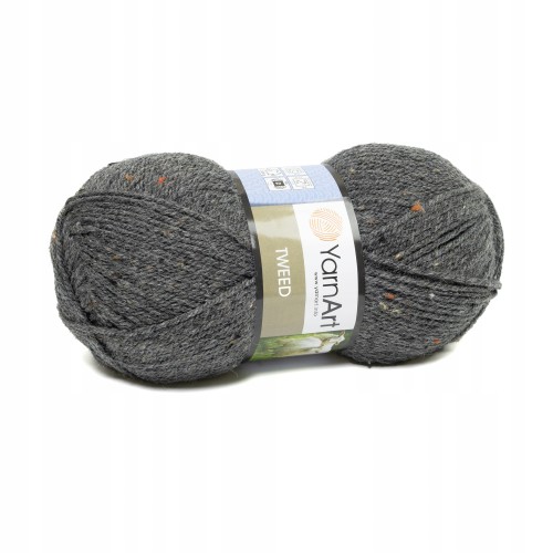 włóczka wełna akryl YarnArt Tweed szara 225
