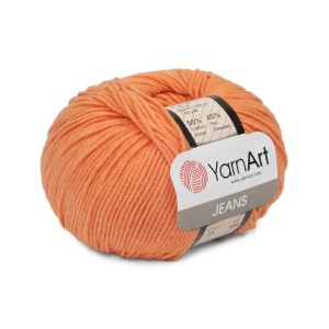50g włóczka, 55% bawełna 45% akryl, YarnArt Jeans brzoskwiniowa 23