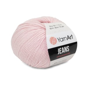 50g włóczka, 55% bawełna 45% akryl, YarnArt Jeans jasny róż 18