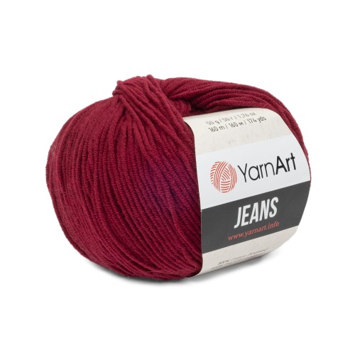 YarnArt Jeans bordowy 66