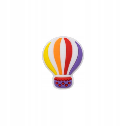 koralik silikonowy balon fiolet czerwony