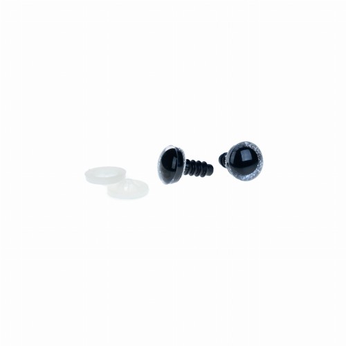 oczka brokatowe 12mm srebrne