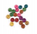 drewniane guziki 10mm kolorowe