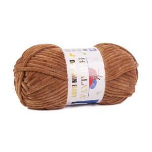 100g włóczka poliester Himalaya Dolphin Baby brązowa 337