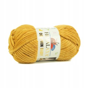100g włóczka poliester Himalaya Dolphin Baby musztarda 330