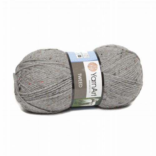 włóczka wełna akryl YarnArt Tweed popielata 226