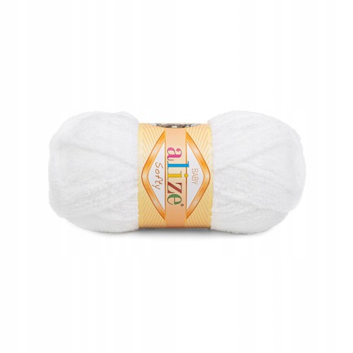 włóczka Alize Baby Softy biała 55