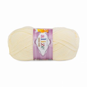 100g włóczka Alize Cotton Gold kremowy 01 