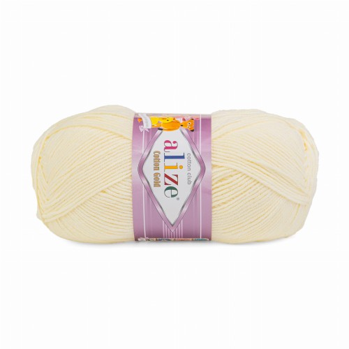włóczka Alize Cotton Gold kremowy 01