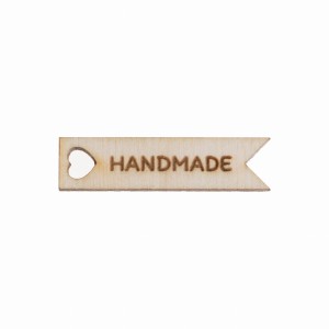 2szt. drewniana metka zawieszka handmade