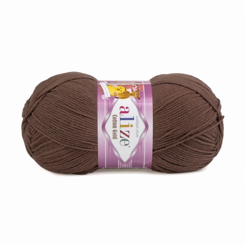 włóczka Alize Cotton Gold  brązowa 493
