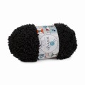włóczka poliester POPYARN Kuzu czarny B13