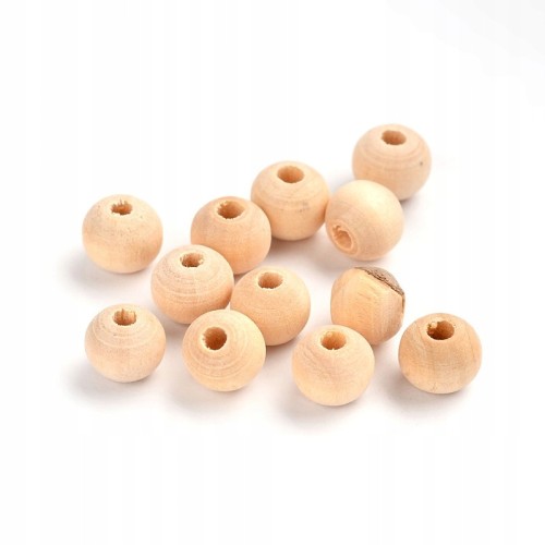 koraliki drewniane naturalne 7-8mm