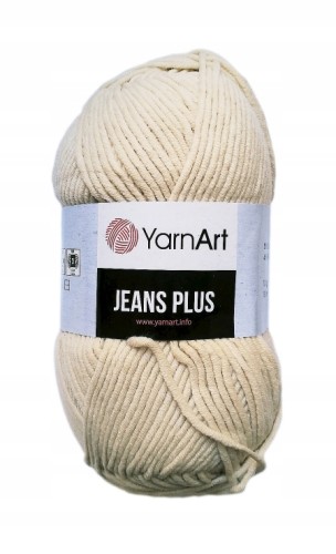 włóczka bawełna akryl Jeans Plus 05 jasny beż